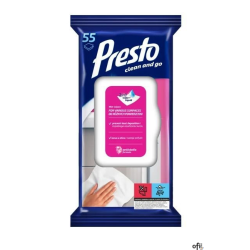 PRESTO Ściereczki nawil. do różnych powierzchni 55 szt.  28772