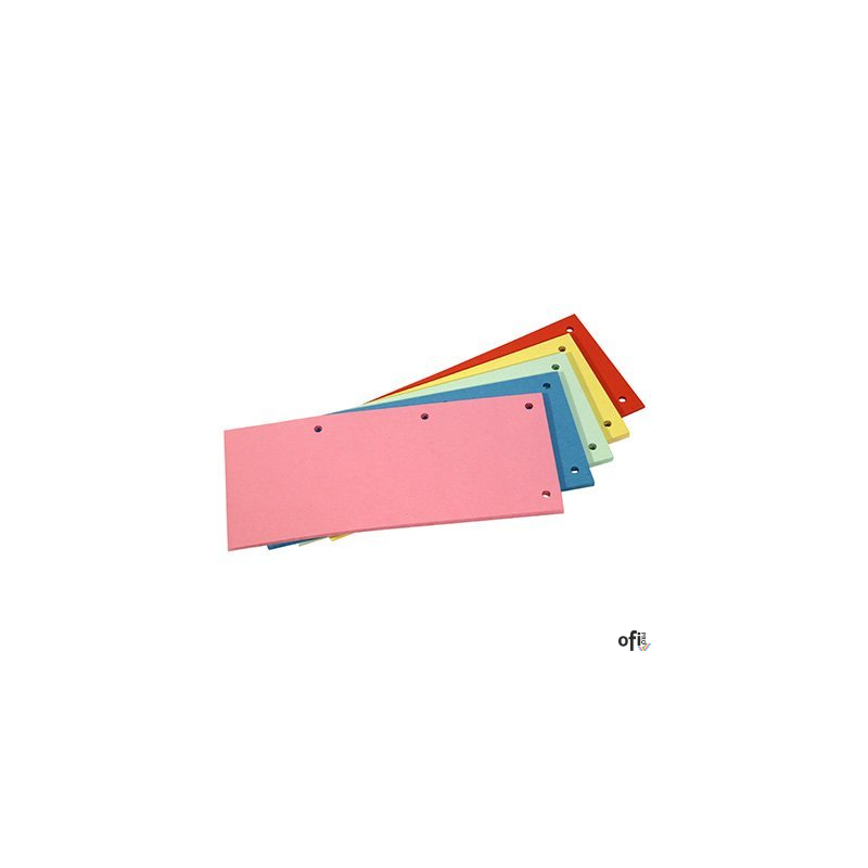 Przekładki kartonowe 1/3 A4 DOTTS żółte 100sztuk