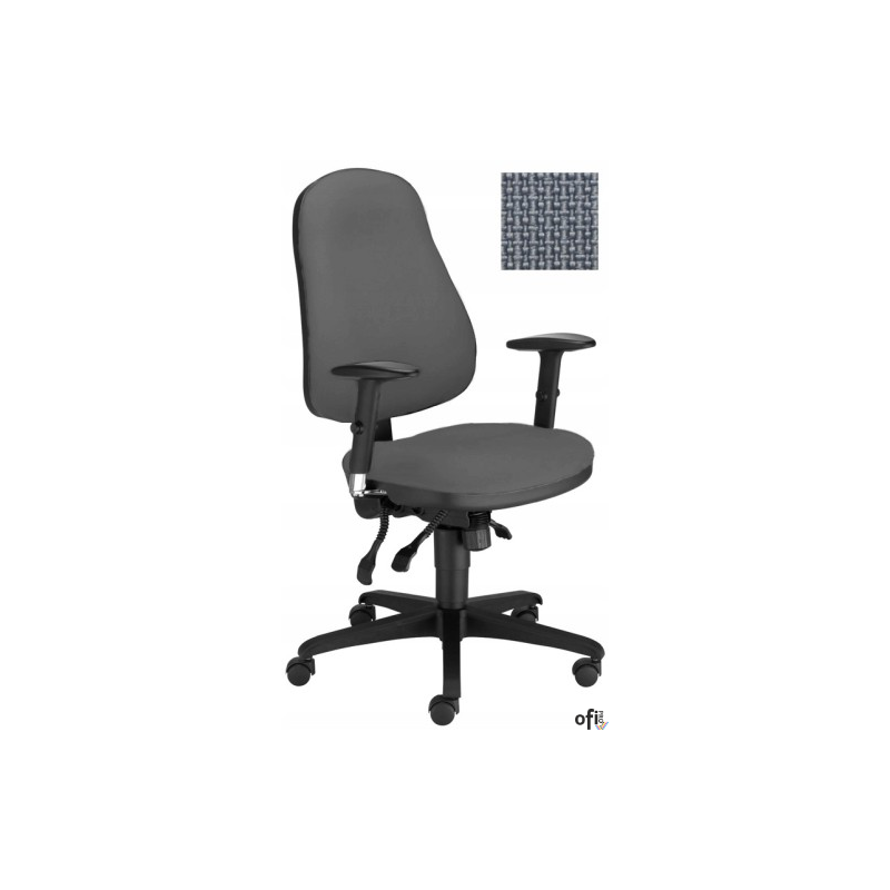 Krzesło obrotowe Offix ciemnoszary SM02 Nowy Styl TS25 R15G-3-CR SYNCROIBRA