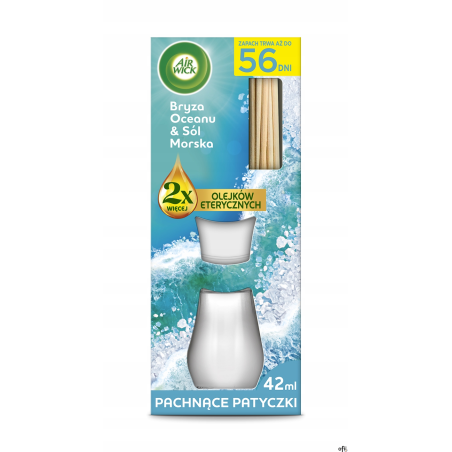 AIR WICK Odświeżacz pachnące patyczki 42ml Bryza Oceanu & Sól Morska 8987