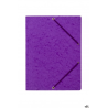 Teczka z gumką rogi DOTTS A4 preszpan fioletowa 390g