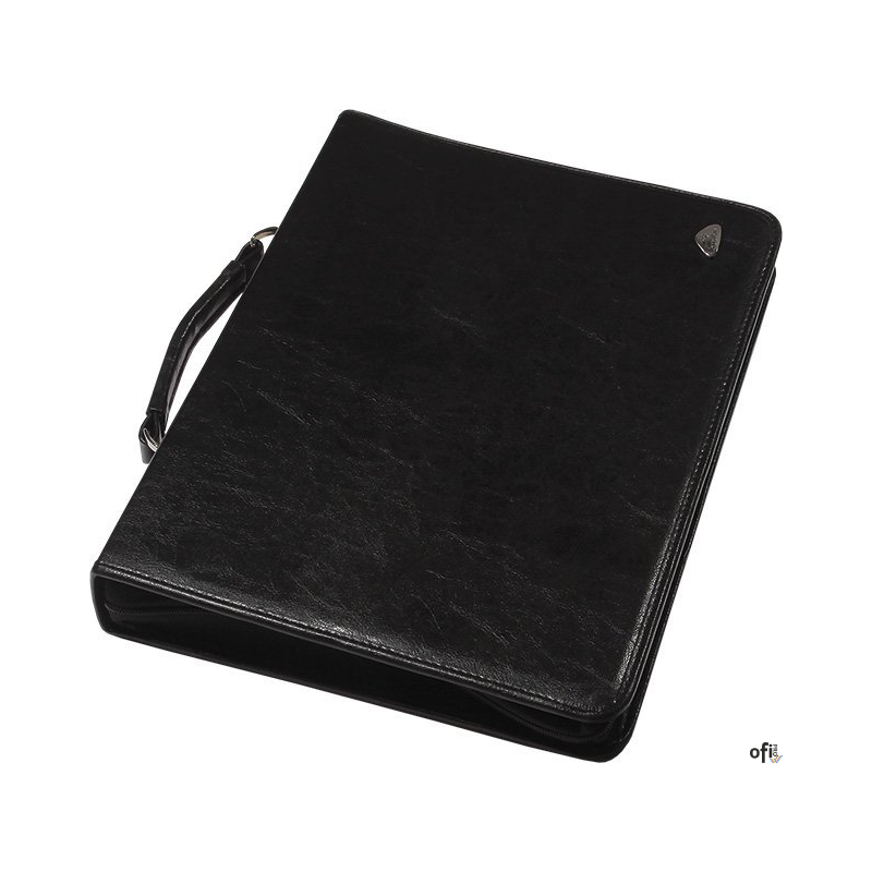 Teczka aktówka A4 ecoskóra z rączką czarna 0317/0417-0003-01 PANTA PLAST