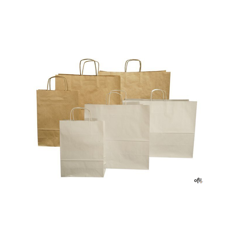 Torba papierowa ECOBAG 305x170x340mm brązowa ekologiczna  1083203