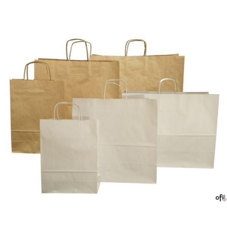 Torba papierowa ECOBAG 305x170x340mm brązowa ekologiczna  1083203