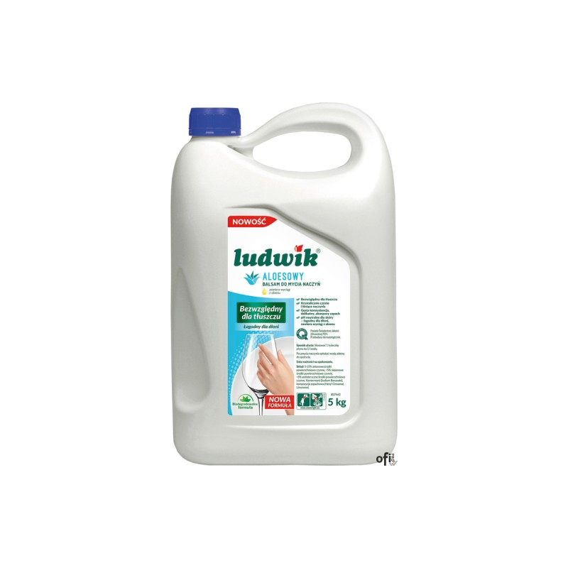 LUDWIK Płyn do naczyń 5L balsam z aloesem  43685
