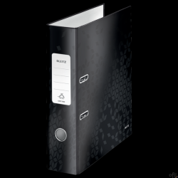 Segregator z mechanizmem WOW Leitz 180, A4/80mm, czarny 10050095