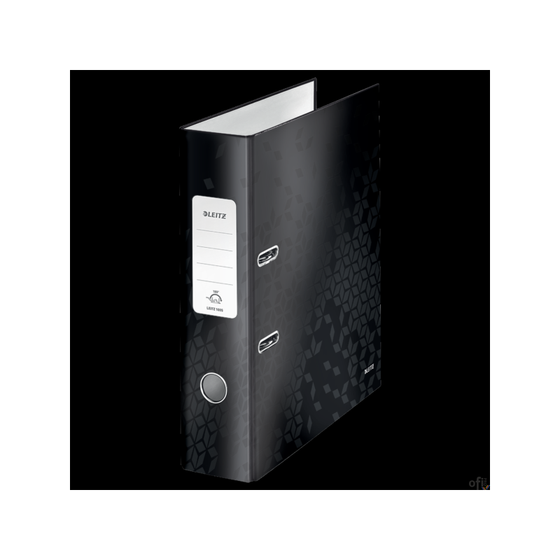 Segregator z mechanizmem WOW Leitz 180, A4/80mm, czarny 10050095