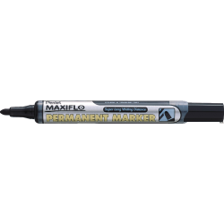 Marker permanentny MAXIFLO NLF50 czarny okrągły z tłoczkiem PENTEL