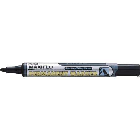 Marker permanentny MAXIFLO NLF50 czarny okrągły z tłoczkiem PENTEL