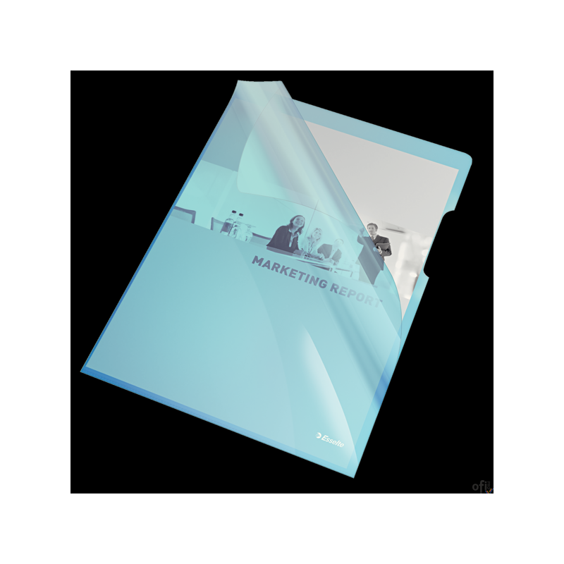 Ofertówki krystaliczne A4 150mic niebieskie (25szt) ESSELTE 55435