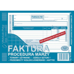 195-3E Faktura procedura marży towary używane A5 (o+1k) MICHALCZYK