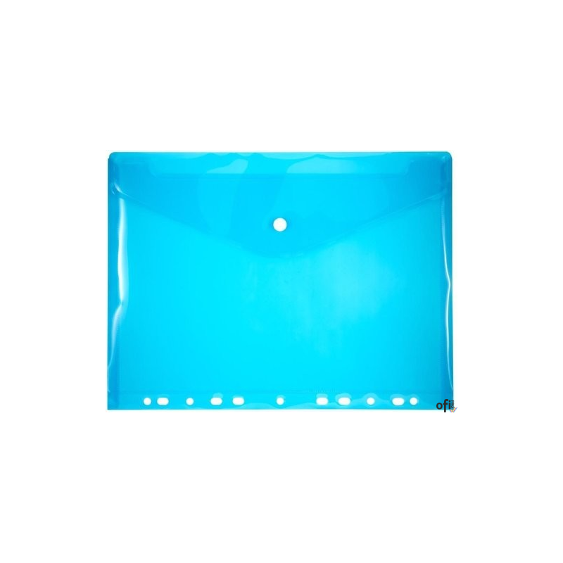Teczka kopertowa A4 z europerforacją niebieska Penmate TT8057