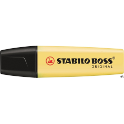 Zakreślacz STABILO BOSS pastelowy żółty 70/144