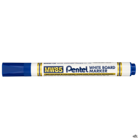 Ekonomiczny marker do białych tablic niebieski MW85-C PENTEL suchościeralny