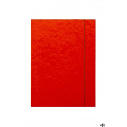 Teczka z gumką prostą DOTTS A4 preszpan pomarańczowa 390g