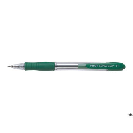 Długopis olejowy automatyczny PILOT SUPER GRIP zielony PIBPGP-10R-G