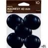 Magnes 40mm GRAND, czarny, 10 szt 130-1700