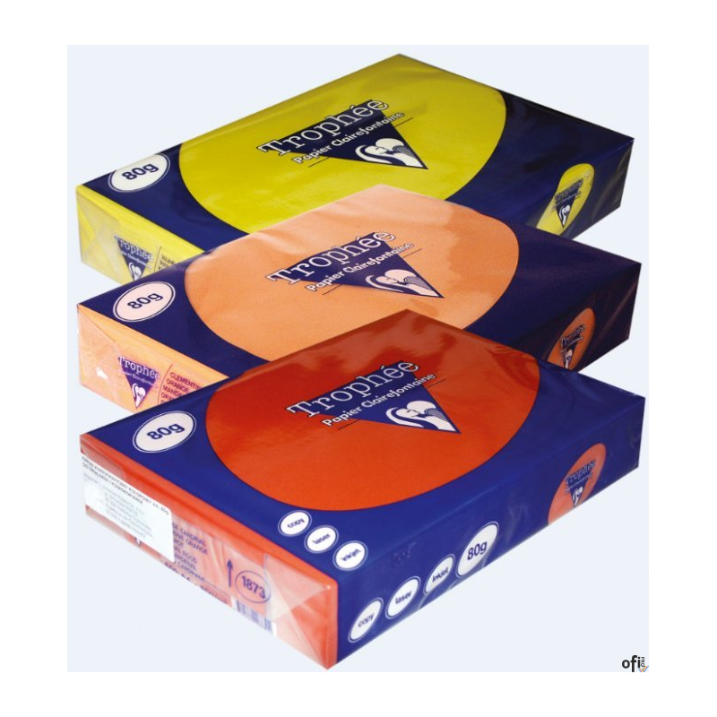 Papier xero A4 80g TROPHEE intesywny słonecznikowy XCA41978
