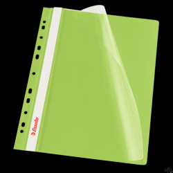 Skoroszyt wpinany ESSELTE zielony 13587 10szt. w folii