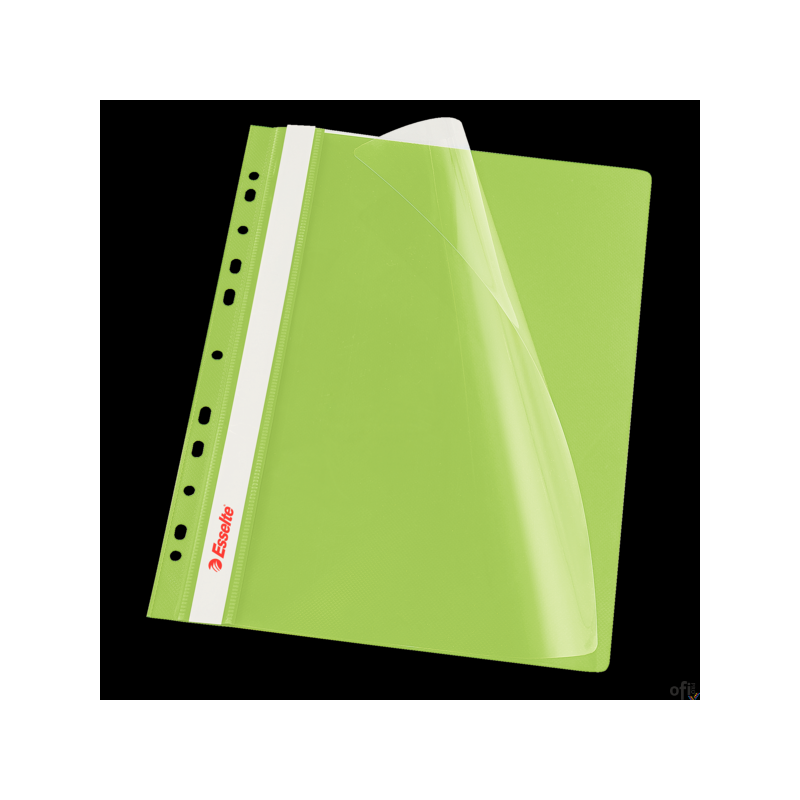 Skoroszyt wpinany ESSELTE zielony 13587 10szt. w folii