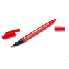 Foliopis dwustronny N75W/B czerwony PENTEL N75W-B