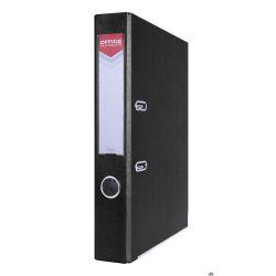 Segregator OFFICE PRODUCTS Officer z szyną, PP, A4/55mm, czarny 21011121-05