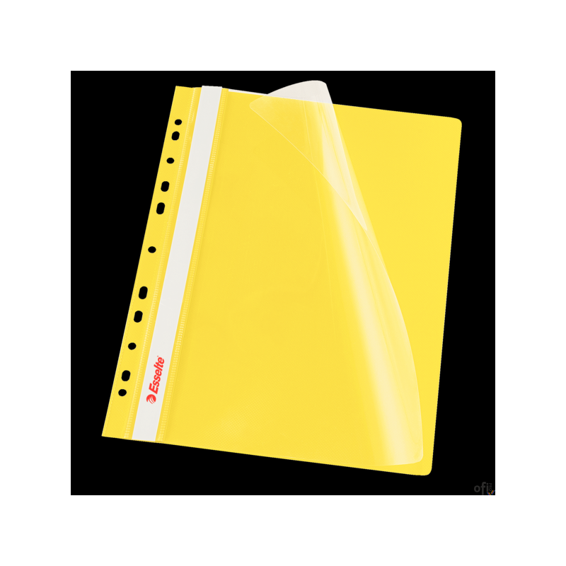 Skoroszyt wpinany ESSELTE żółty 13584 10szt. w folii