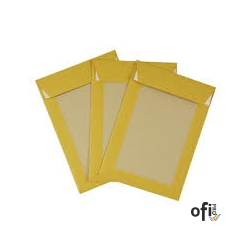 Koperta B4 HK brązowa usztywniony tył TK 250x353 przód100/tył350g NC 91733037