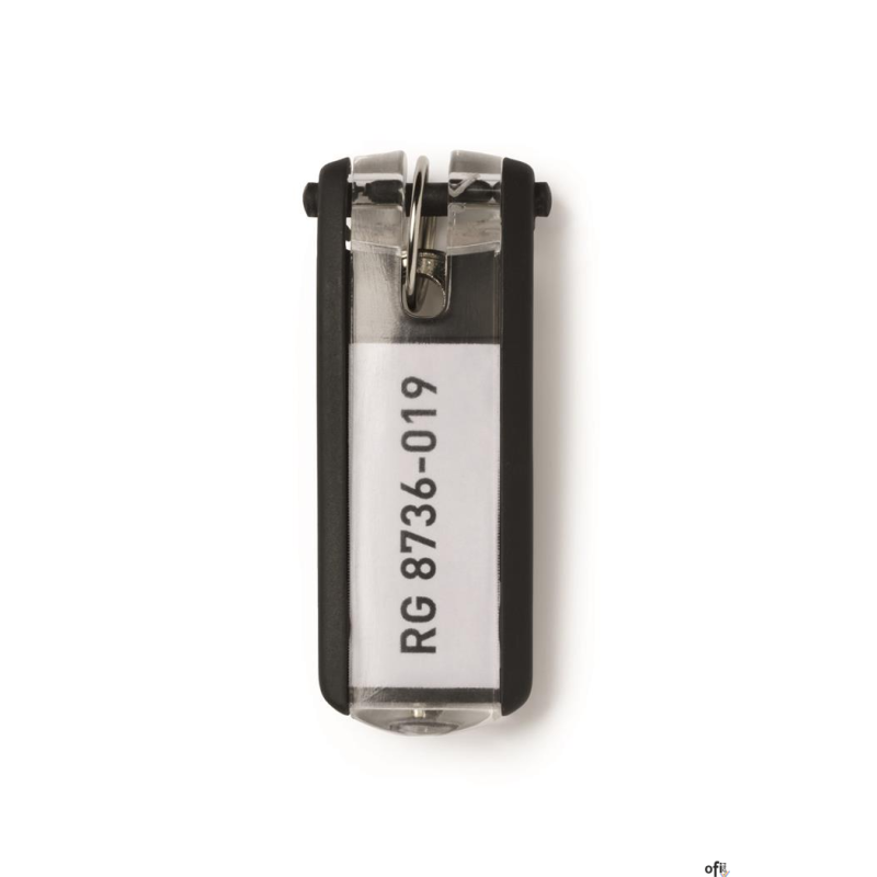 Zawieszki do kluczy KEY CLIP (6szt.) czarne DURABLE 1957-01