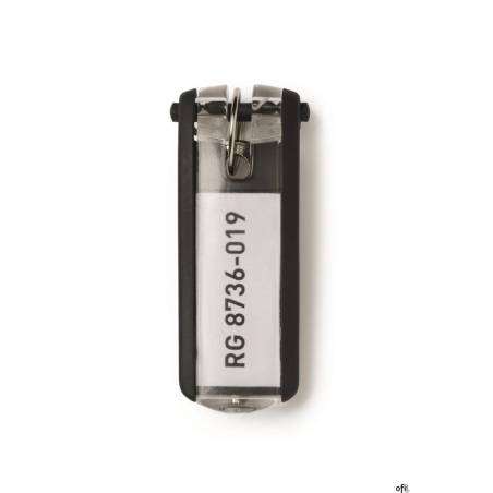 Zawieszki do kluczy KEY CLIP (6szt.) czarne DURABLE 1957-01
