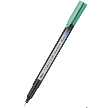 Cienkopis pointliner colour, szmaragdowy z tuszem na bazie wody, S40-D4 PENTEL