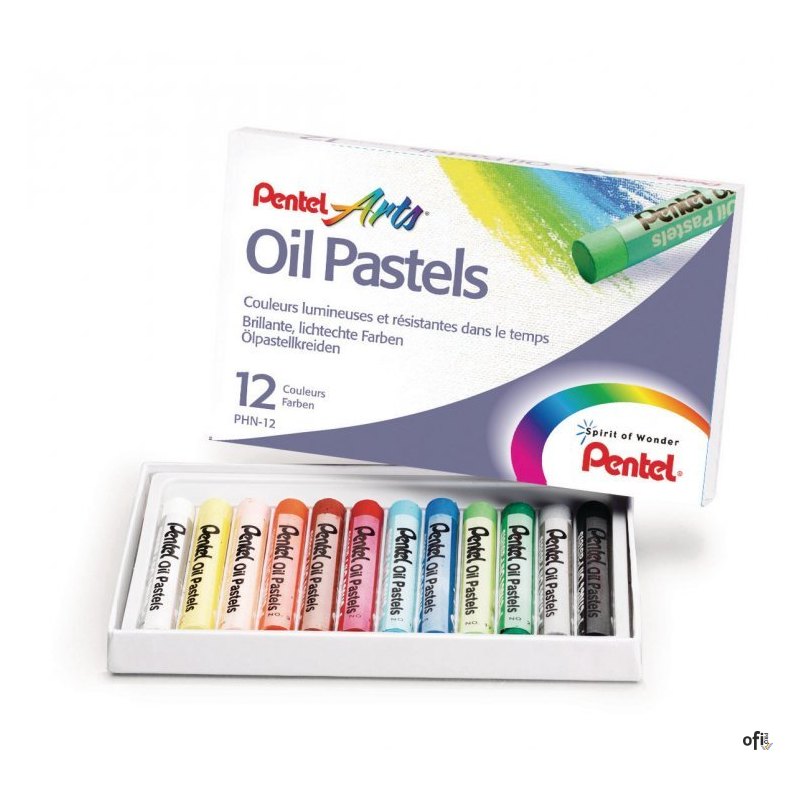 Pastele olejne 12 kolorów  PHN-12 PENTEL