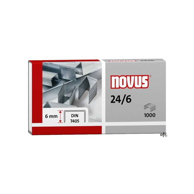 Zszywki NOVUS 24/6 DIN 1000szt. 040-0158