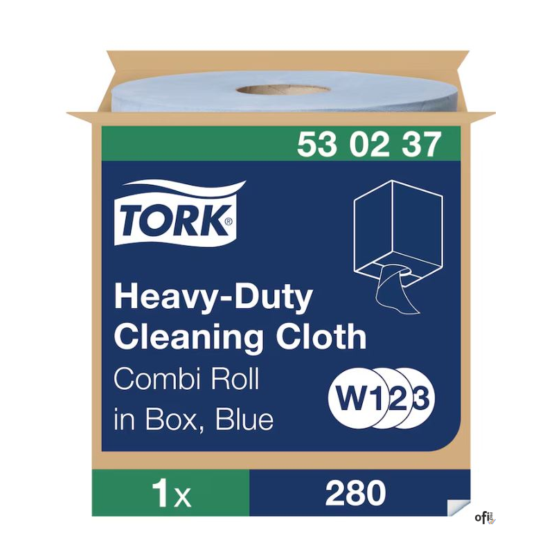 Czyściwo wielozadaniowe niebieskie 1W, 106m, system W1/W2/W3, do trudnych zabrudzeń 530237 TORK