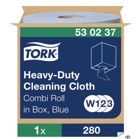Czyściwo wielozadaniowe niebieskie 1W, 106m, system W1/W2/W3, do trudnych zabrudzeń 530237 TORK