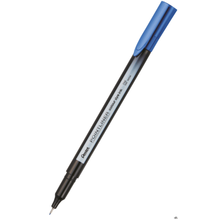 Cienkopis pointliner colour, błękitny z tuszem na bazie wody, S40-S PENTEL