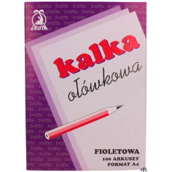 Kalka ołówkowa A-4 100ark. DELFIN