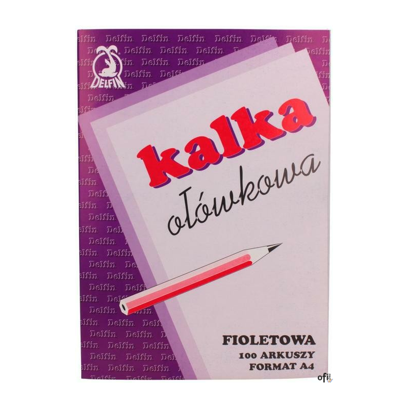 Kalka ołówkowa A-4 100ark. DELFIN