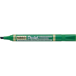 Marker permanentny N860 zielony ścięta końcówka PENTEL