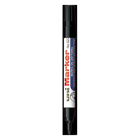 Marker permanentny UNI NO-520 okrągły czarny