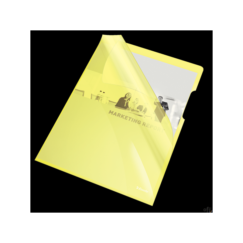 Ofertówki krystaliczne A4 150mic żółte (25szt) ESSELTE 55431