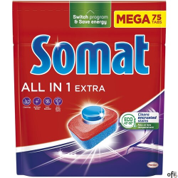 SOMAT Tabletki do zmywarki MEGA 75 szt. All in one Extra  09343