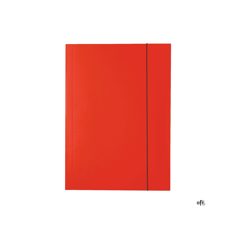 Teczka lakierowana z gumką A4 czerwona ESSELTE 13436