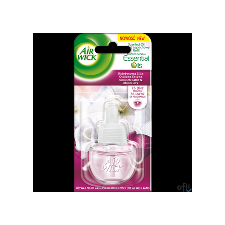 AIR WICK odświeżacz Elektryczny Księżycowa Lilia Zmysłowa Satyna wkład 19 ml  18215