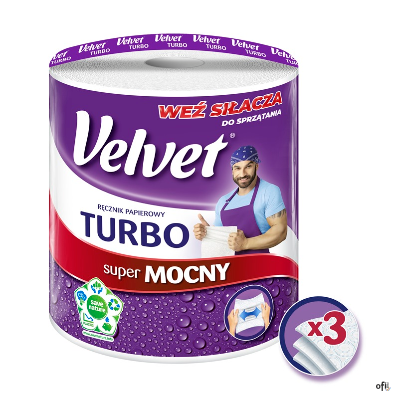 Ręcznik VELVET TURBO 3 warstwy 300 listków