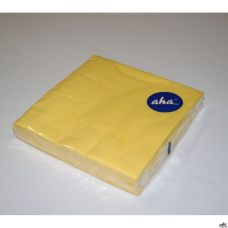 Serwetki AHA żółte 33x33cm, 20sztuk, pastel